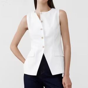 Banana Republic Ivory Button-Up Top